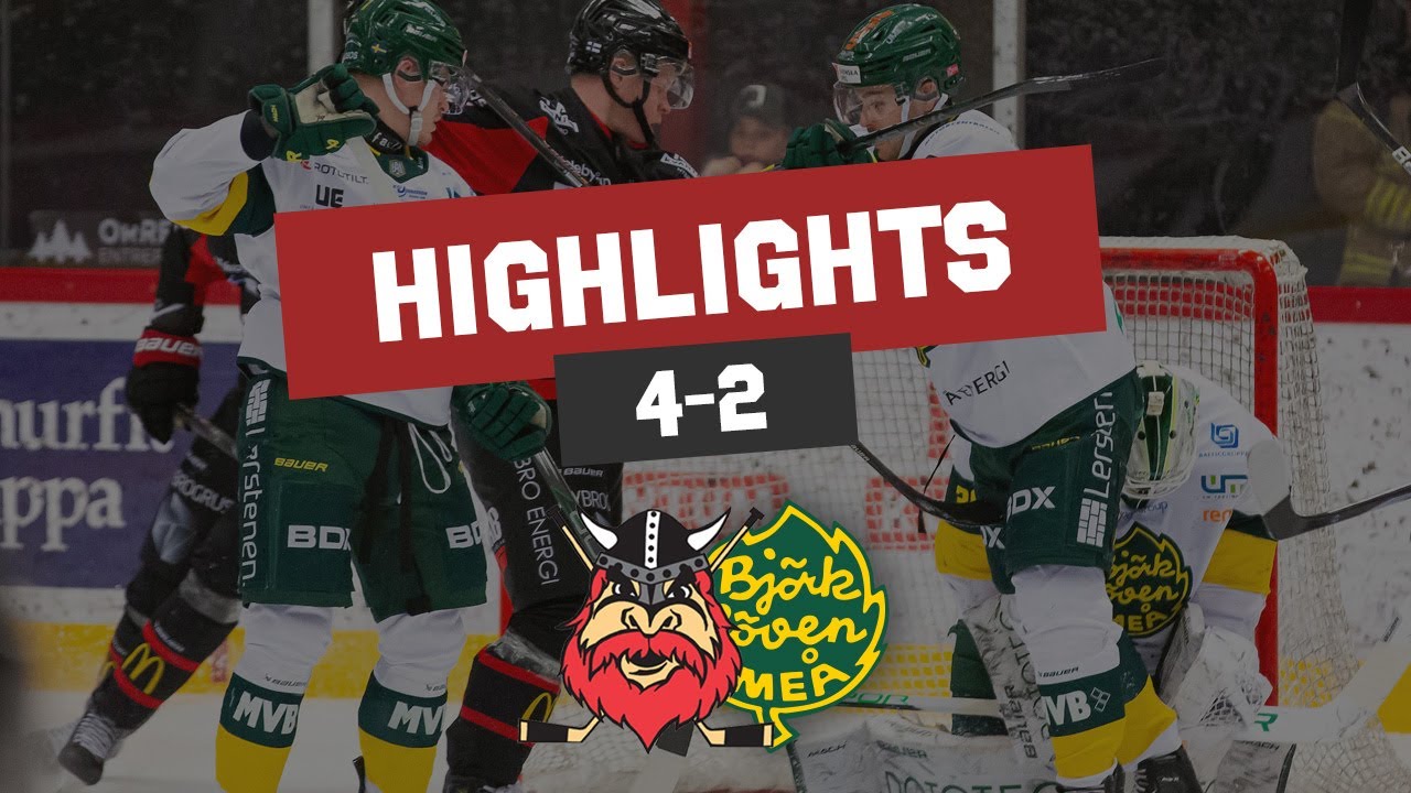 Highlights: Nybro Vikings - Björklöven (4-2)