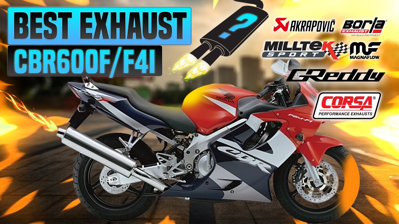 Honda CBR600F/CBR600F4i Exhaust Sound🔥Akrapovic,BOS,Coffman,Delkevic,Mivv,Scorpion,TBR,Yoshimura
