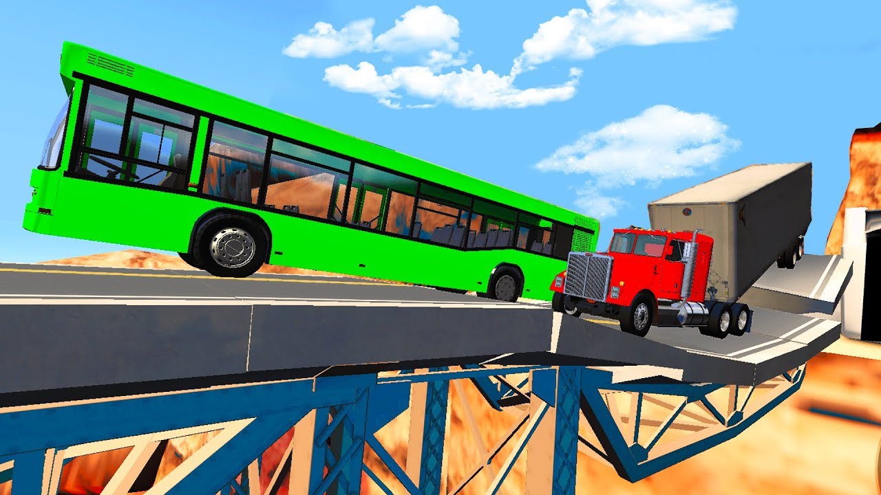МОСТ НЕ ВЫДЕРЖАЛ - КРАШ ТЕСТ МОСТА в BEAMNG.DRIVE - АВАРИЯ МАШИН И КРАШ ТЕСТ в BeamNG.Drive