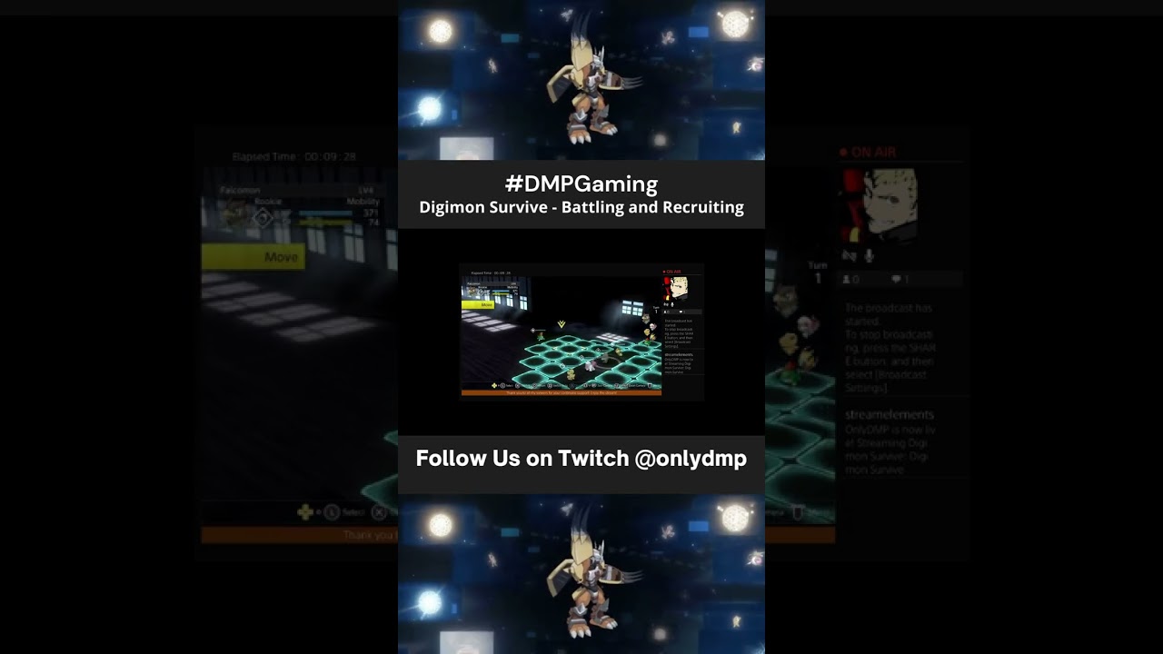 January 20th, 2023 - Twitch Post - Digimon Survive - Battling and Recruiting
