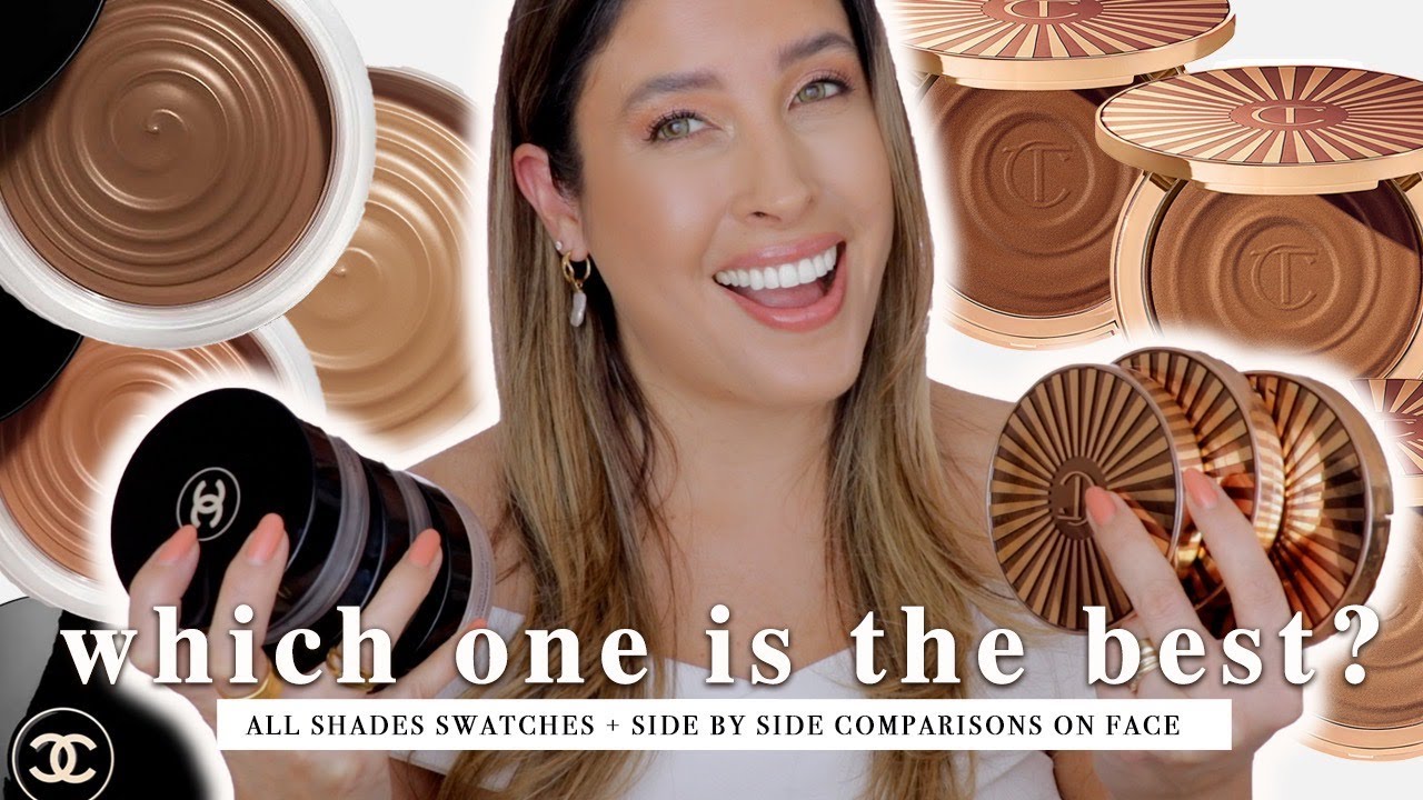 CHARLOTTE TILBURY CREAM BRONZERS VS CHANEL CREAM BRONZERS | ALL SHADES!!!