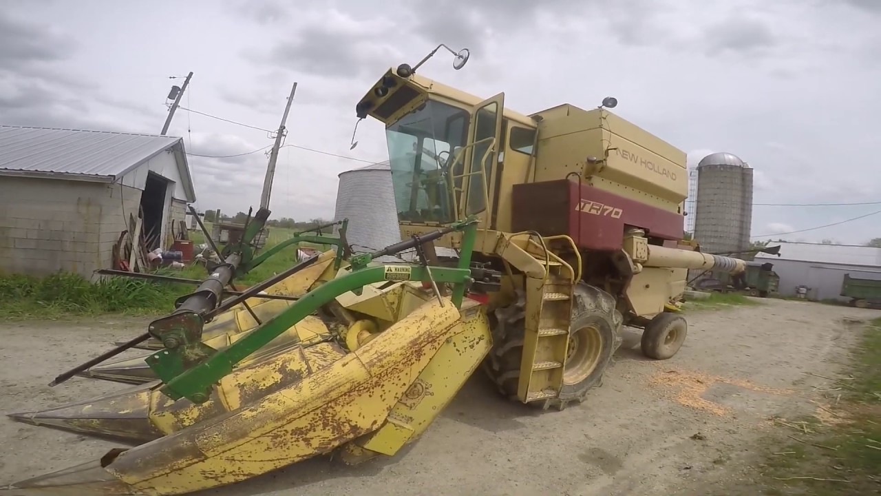 Down Corn Reel Rakes the Corn In.