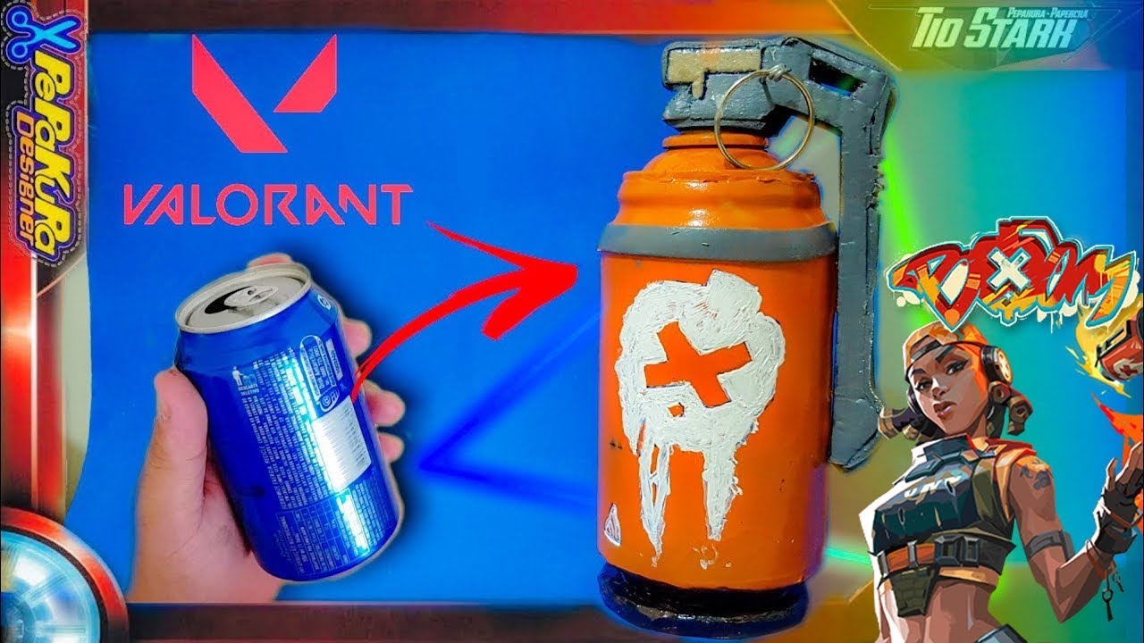 GRANADAS da RAZE COMO FAZER - VALORANT DIY