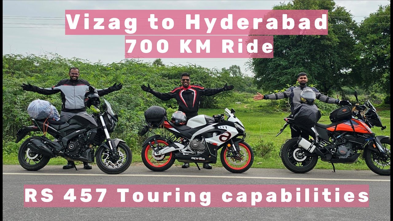 Day 6 - Vizag to Hyd | Navigation on Aprilia maps | RS 457 is a rocket on the expressways