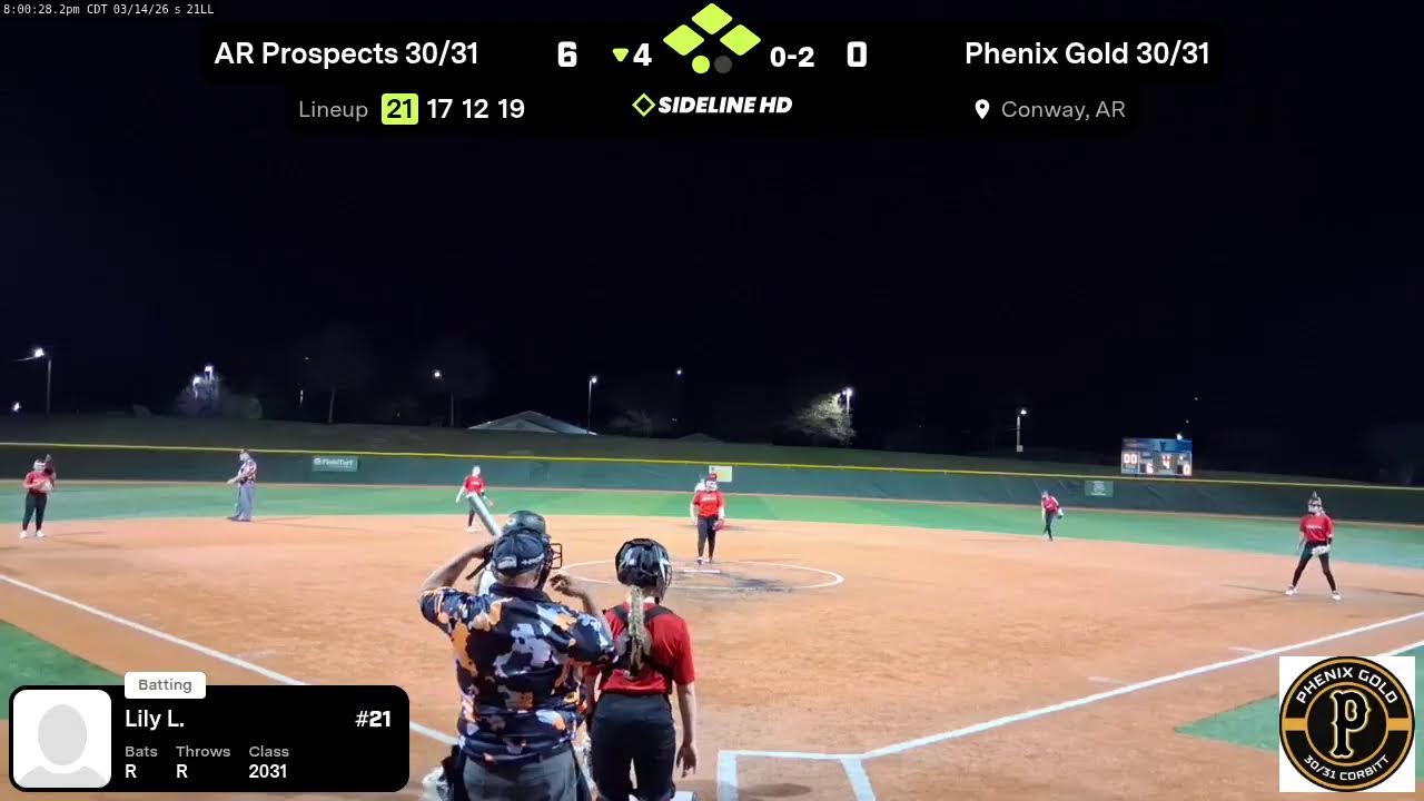 Phenix Gold 30/31 vs. AR Prospects 30/31 (2026.03.14)