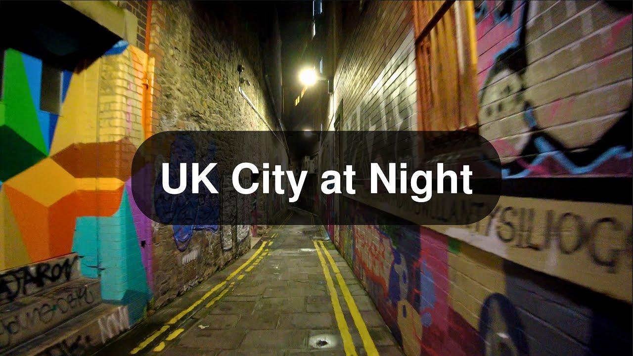 Bristol City Centre &bull; Saturday Night Walk &bull; Music Clubs, Party Vibes, Dark Paths &bull; 4K Virtual Tour