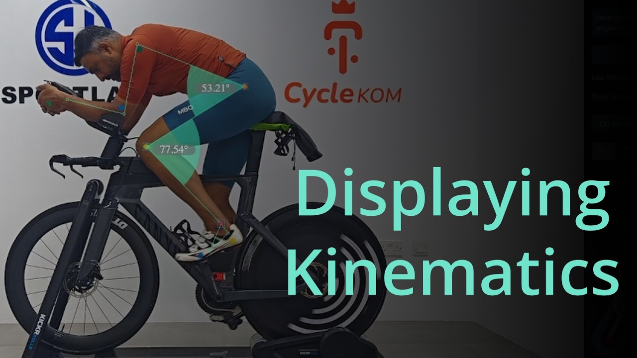 Tutorial: Displaying Kinematics on video. Joint traces, angles and bones.