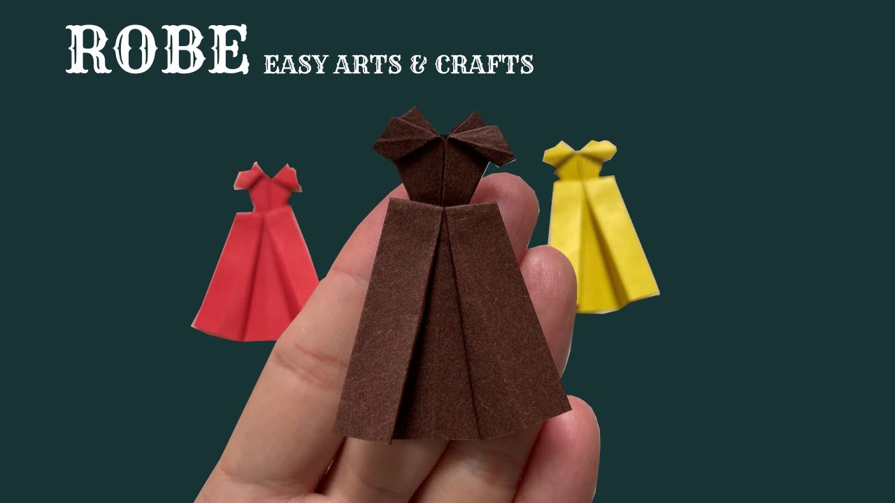 Easy Origami Robe - How to Make Paper Modern & Classic Robes || How to make origami dresses