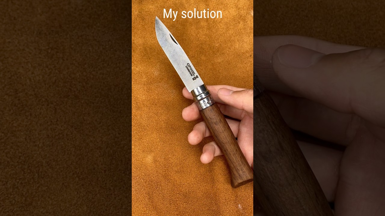 Fixing the Opinel's ugly orange handle!