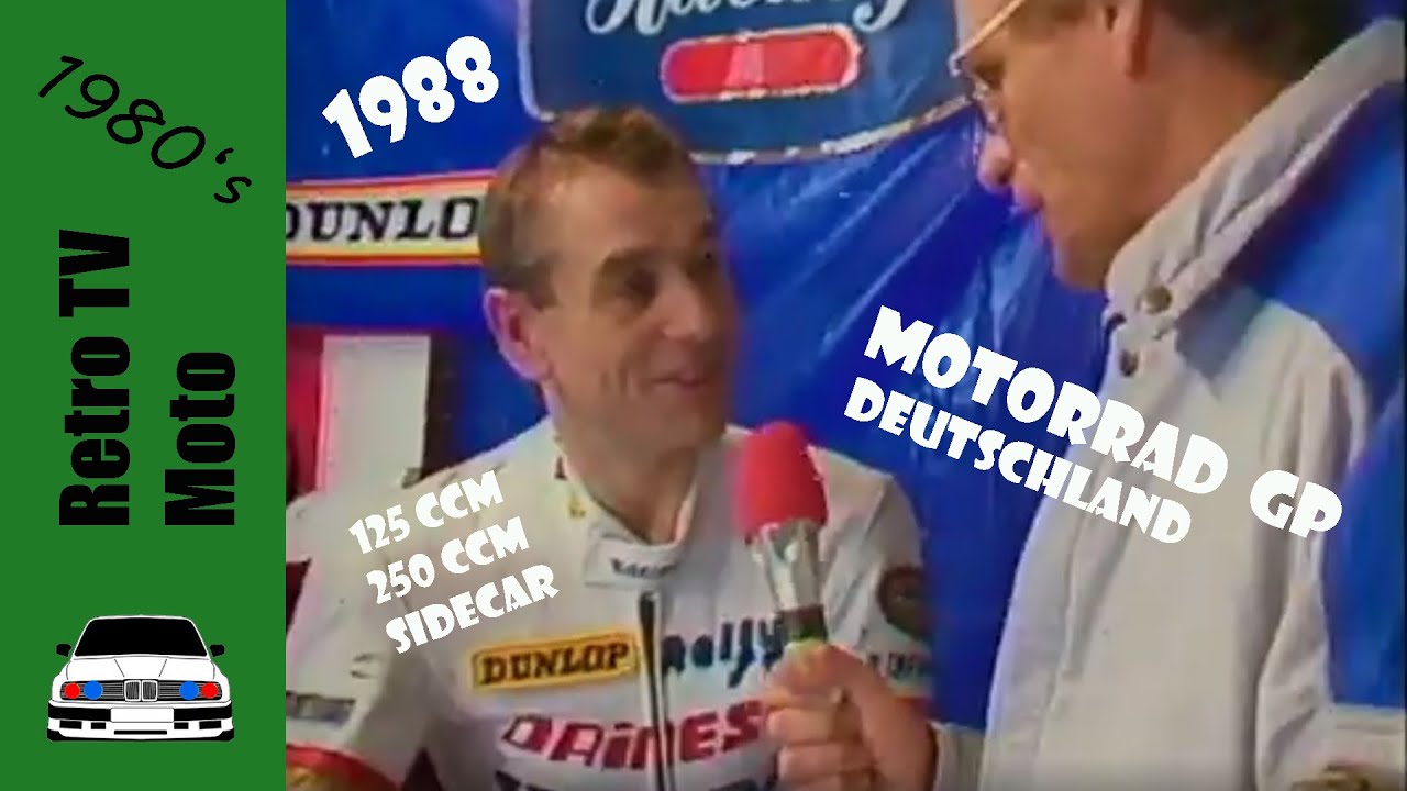 Motorrad Grand-Prix von Deutschland 1988 | ARD Sportschau | 125ccm / 250ccm / Sidecar | Nürburgring