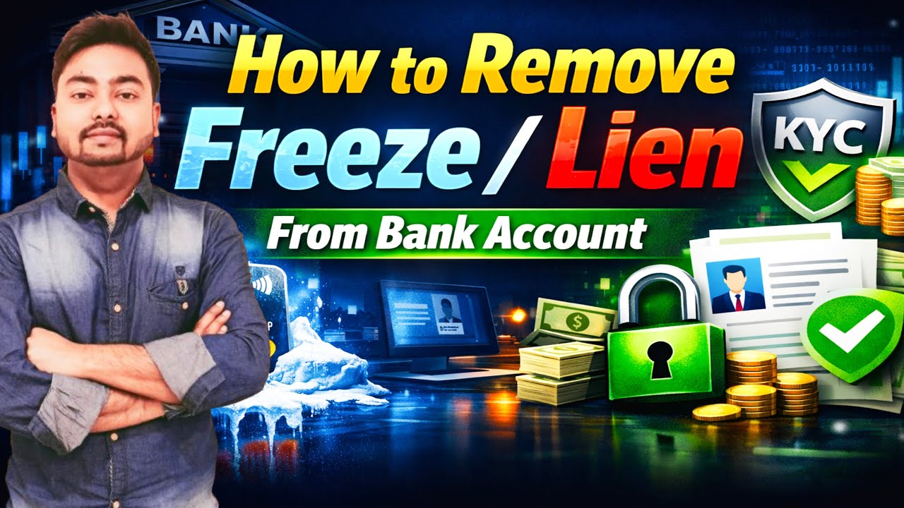 How to Remove Account Freeze / Lien from Bank Account | KYC Problem Solution | Lien kaise htaye .