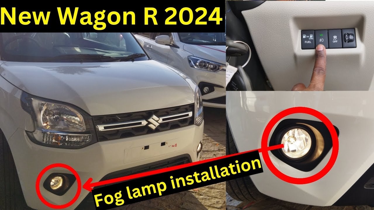 Wagon r fog lamp installation | wagon r 2024 new model | wagon r fog lamp | Genuine Accessories ||