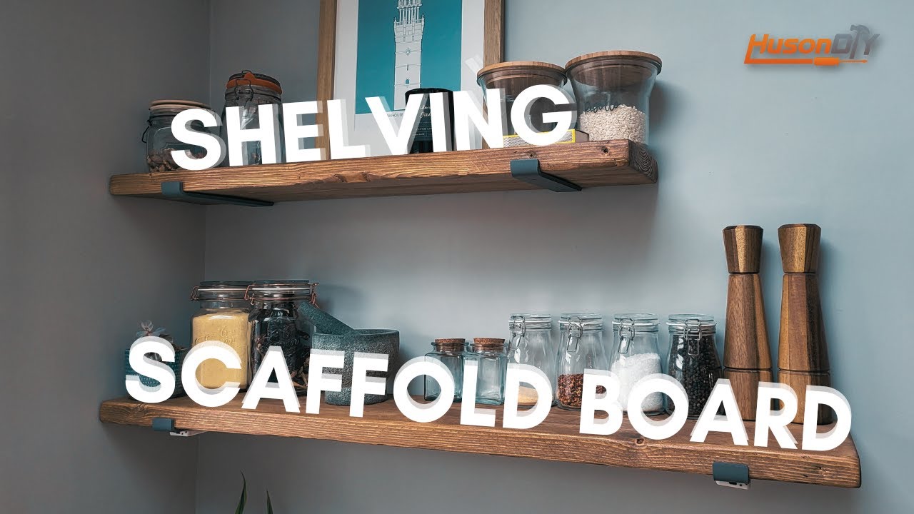 Scaffold Board Magic: Crafting Custom Shelves for Your Kitchen | Huson DIY