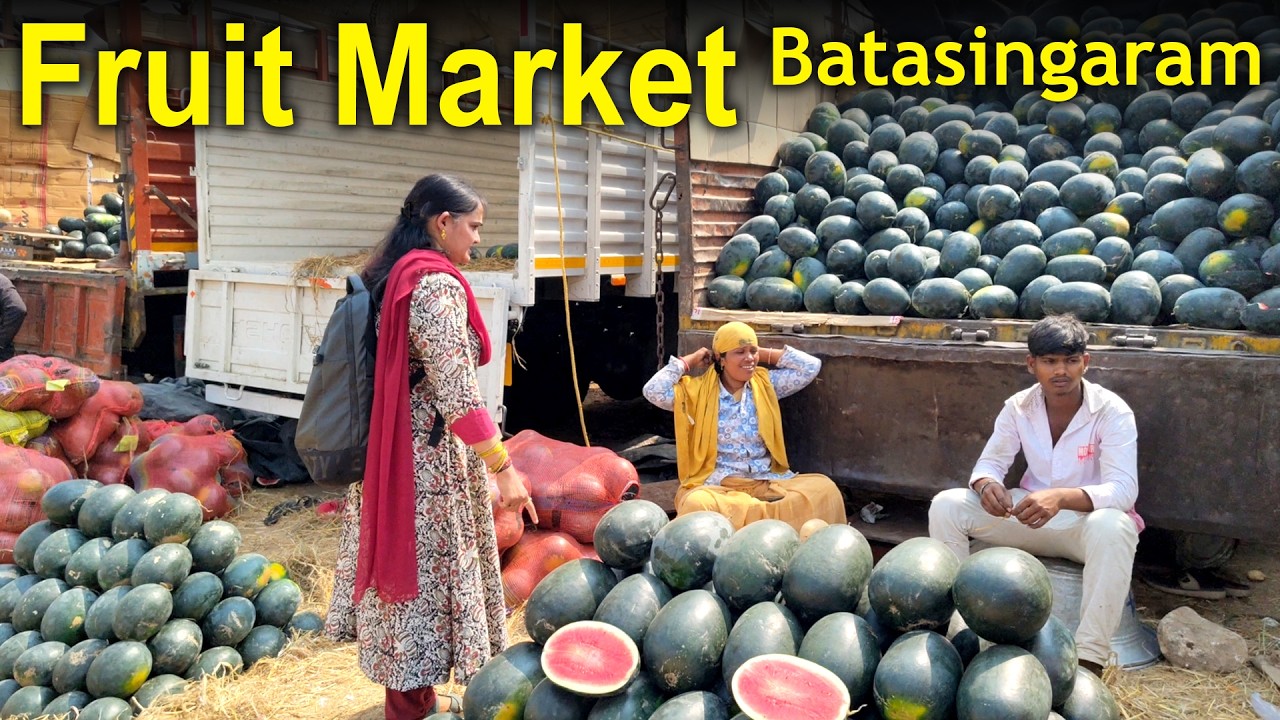 visit to Batasingaram Fruit market at Kothaguda near ORR Hyderabad