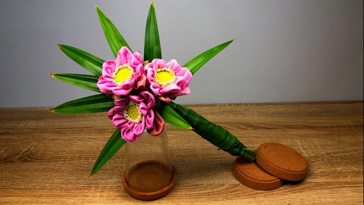 สอนพับดอกบัวไหว้พระ ง่ายๆ | Idea for Lotus flowet | แม่ริน