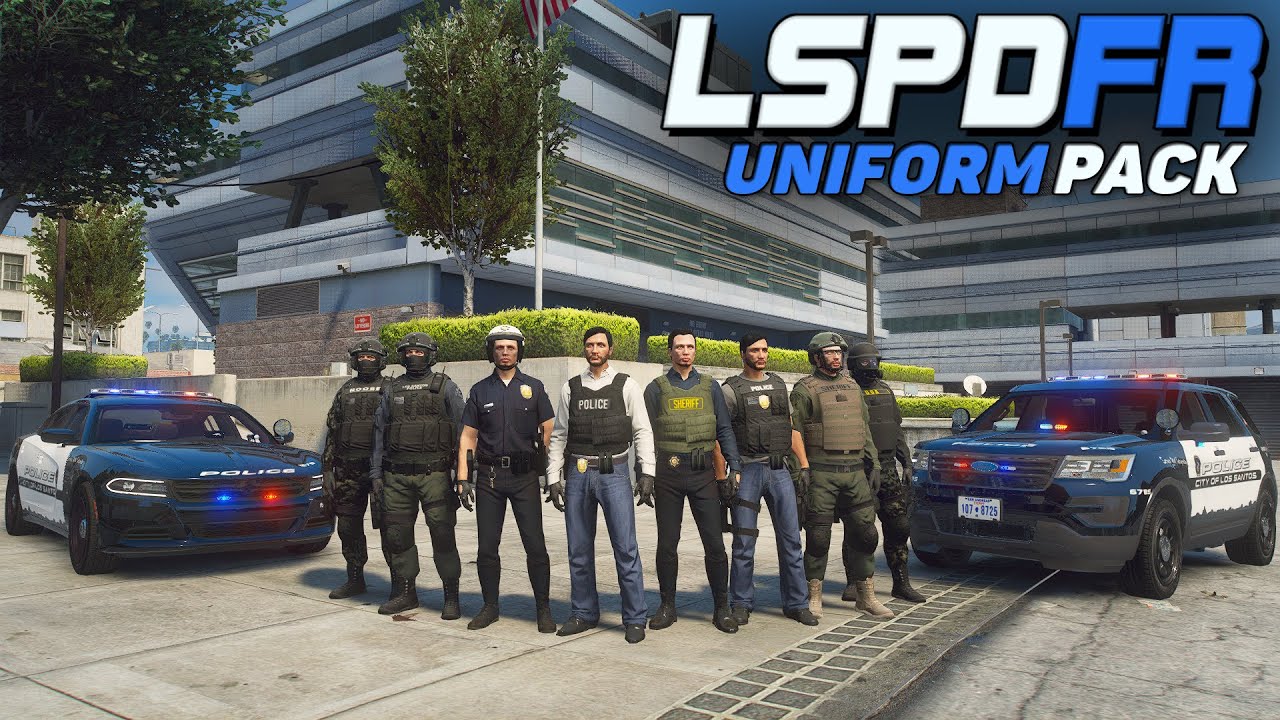 МЕГА ПАК ОДЕЖДЫ ДЛЯ LSPDFR / LSPD PACK / Emergency uniforms pack КАК УСТАНОВИТЬ! Law & Order / Serve