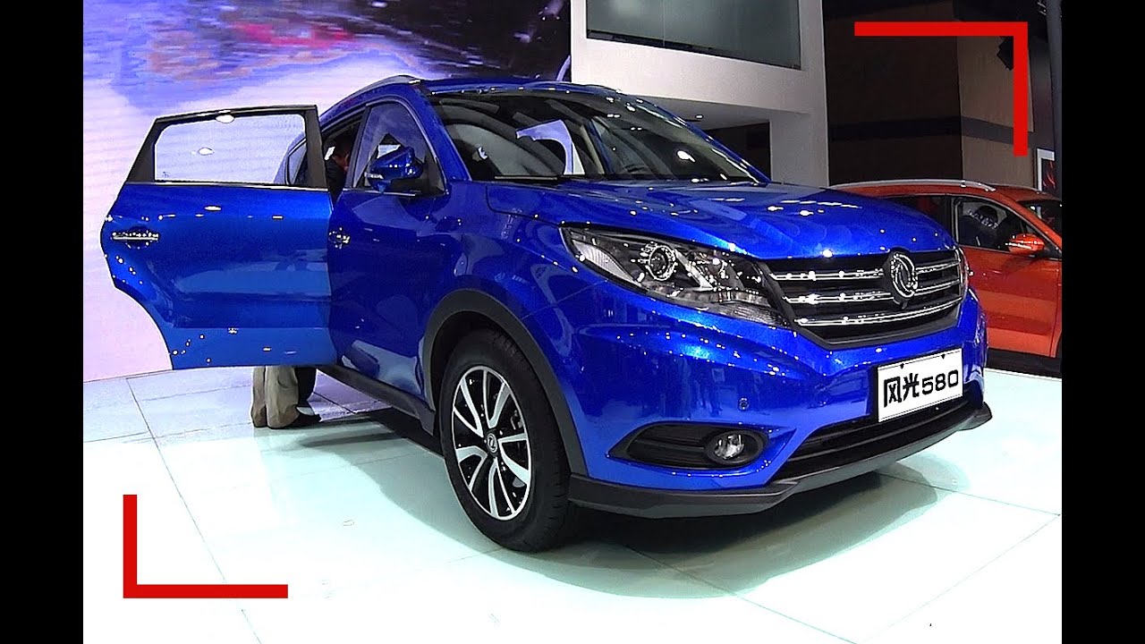 2016, 2017 Dongfeng Fengguang 580 внедорожник запущен на автосалоне в Пекине в Китае