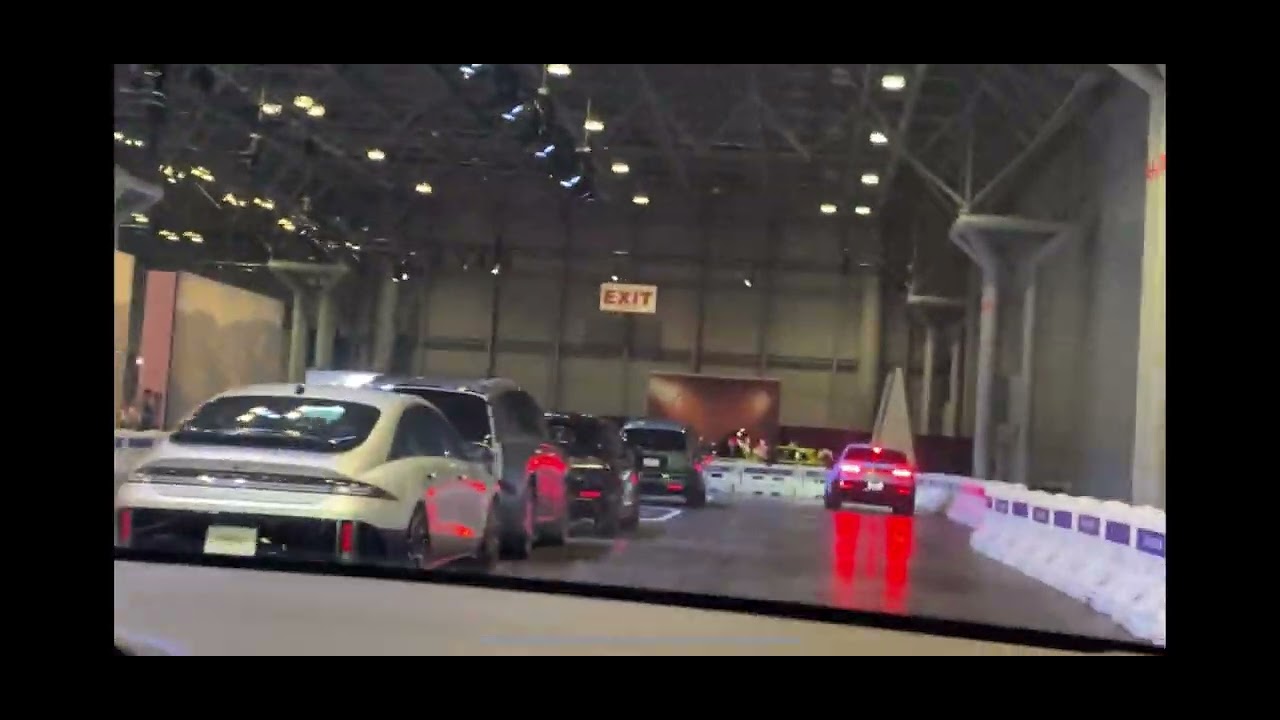 Auto show NY test drive