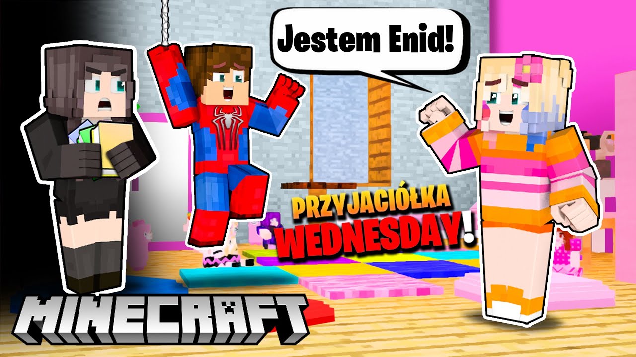 😱 PRZYJACIÓŁKA WEDNESDAY ze SZKOŁY! (Nevermore) w Minecraft!