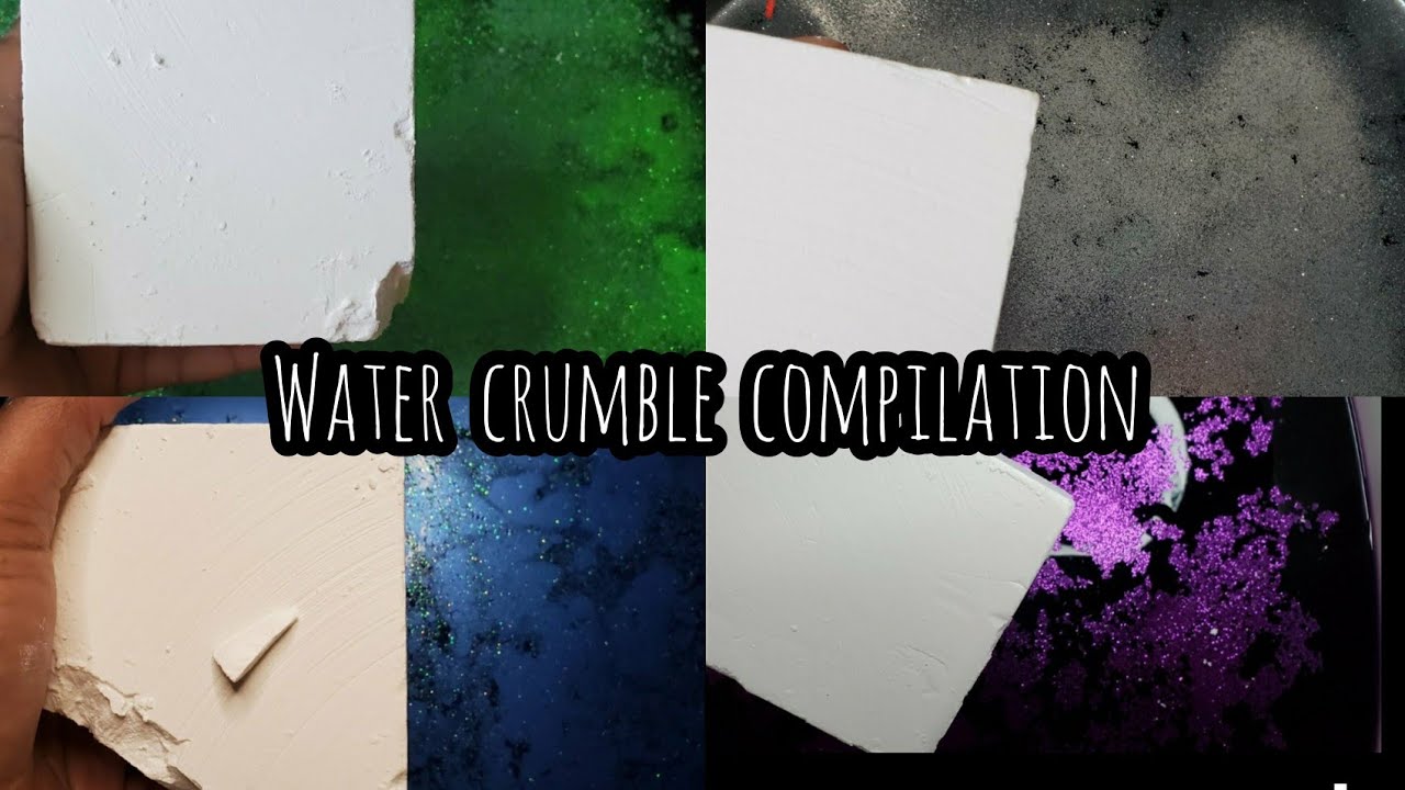 45+MINS WATER CRUMBLE COMPILATION +PASTE PLAY-ASMR