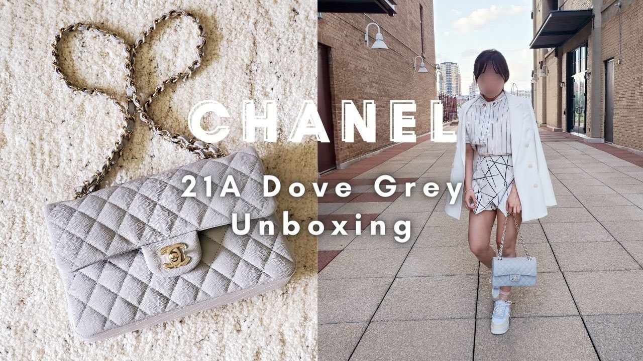 🕊 НОВИНКА CHANEL 21A! Распаковка маленькой классической сумки-клапана Dove Grey 🦄 *ОБРАТИТЕ ВНИМАНИЕ!*