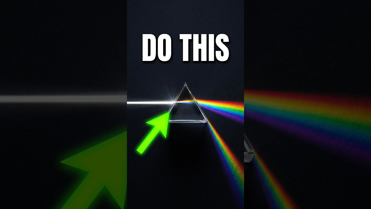 How Does a Prism BEND Light? The Physics Is Amazing! | Refraction Explained #Shorts
