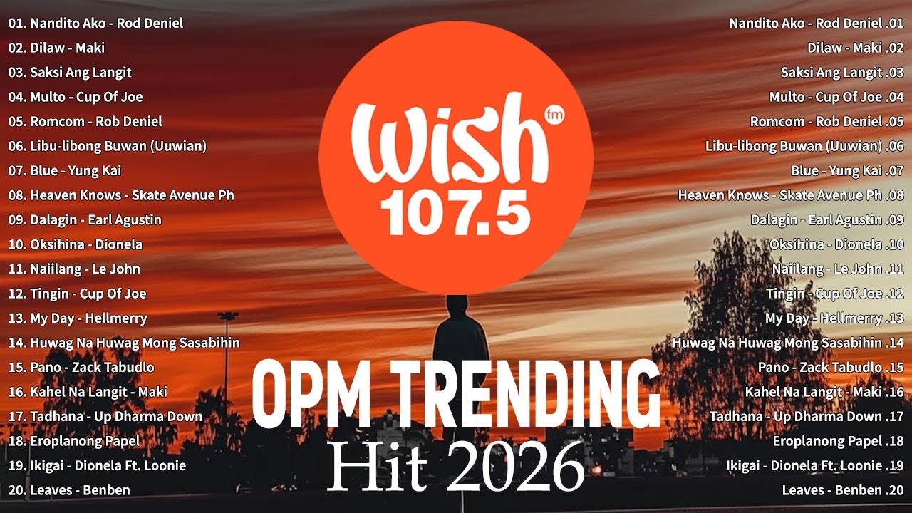 (Top 1 Viral) Best of Wish 107.5 Songs Playlist with Lyrics: OPM Acoustic Love Songs 2026 Playlist
