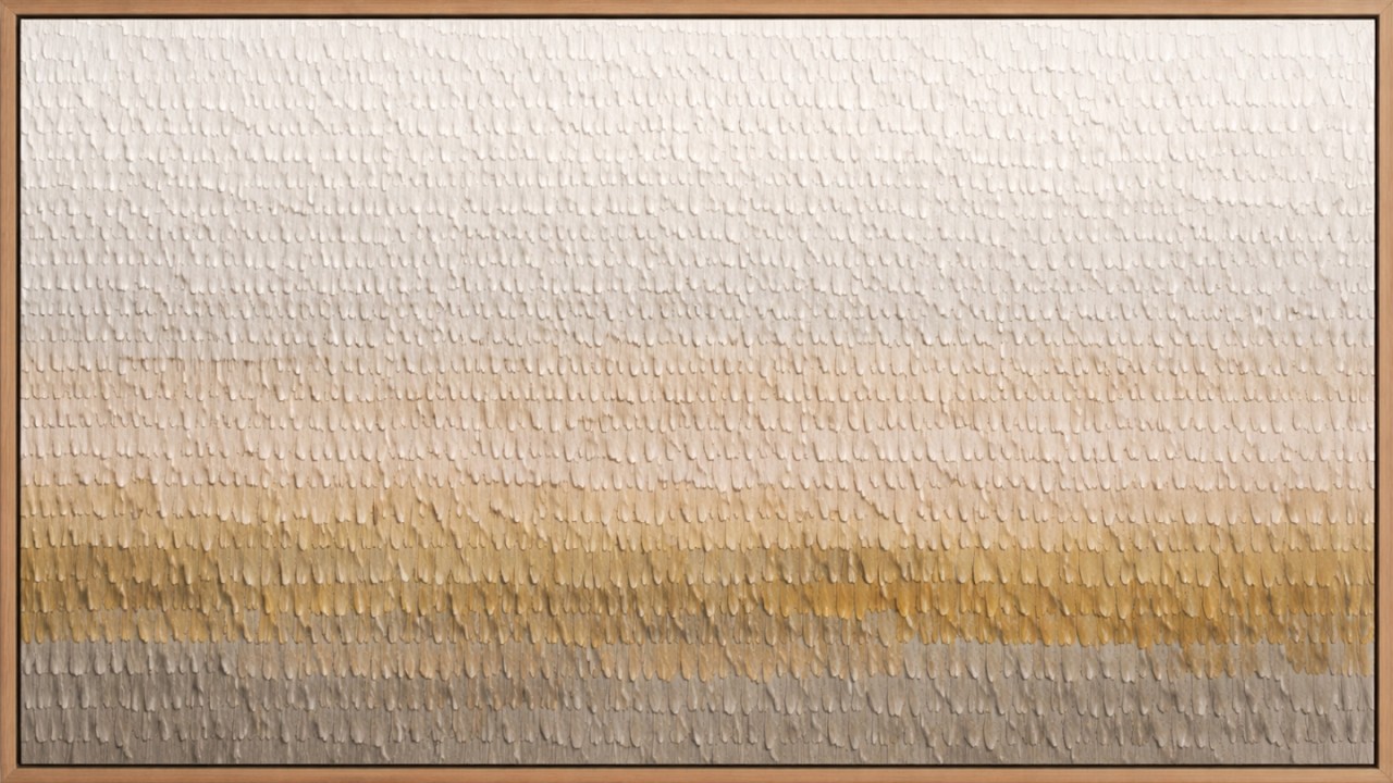 Neutral Textured Abstract – Frame TV Art (No Music) | Modern Beige Wall Art