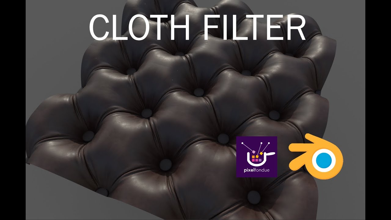 Blender: Tiled Cushion with the Cloth Filter
