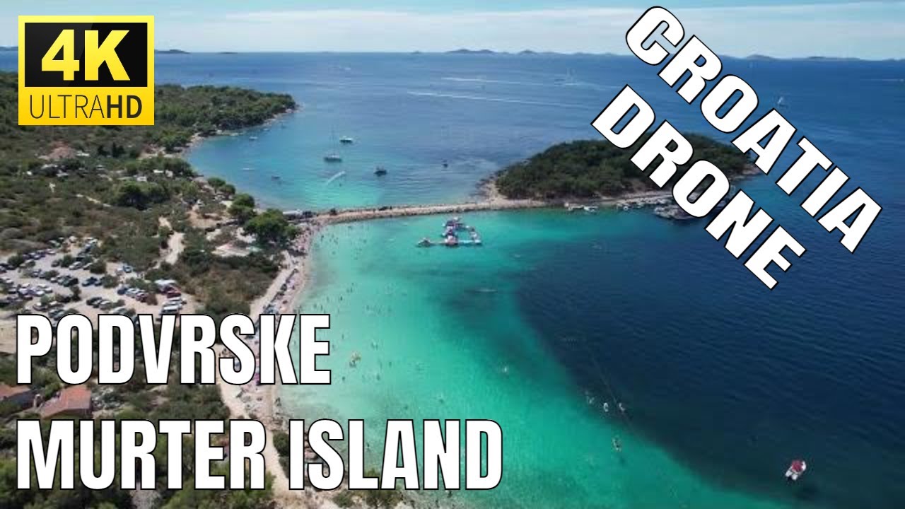 Murter Island: Podvrške Beach 🇭🇷 Croatia, Drone 4K