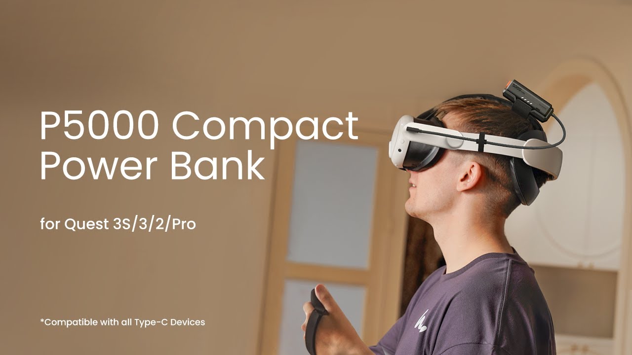 KIWI design P5000 Compact Power Bank &ndash; Lightweight Power for Every VR Adventure