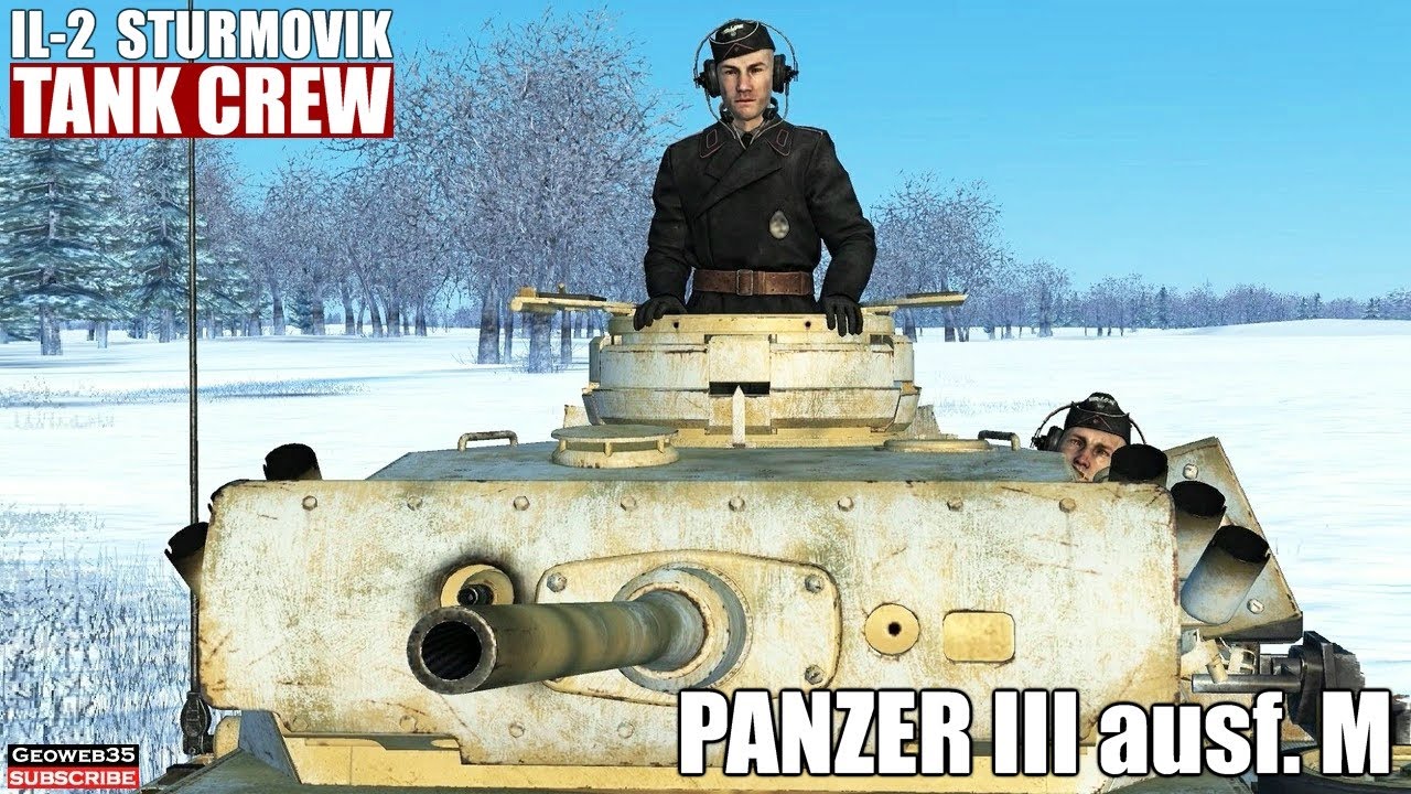 IL-2 Tank Crew Panzer III ausf. M Medium Tank with Crew Models