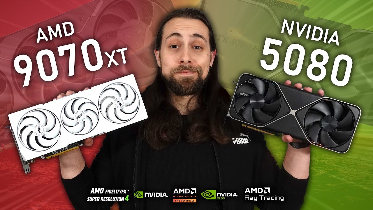 RX 7900 XTX vs RX 9070 XT vs RTX 5080 - Productivity, Gaming & VR Benchmarks
