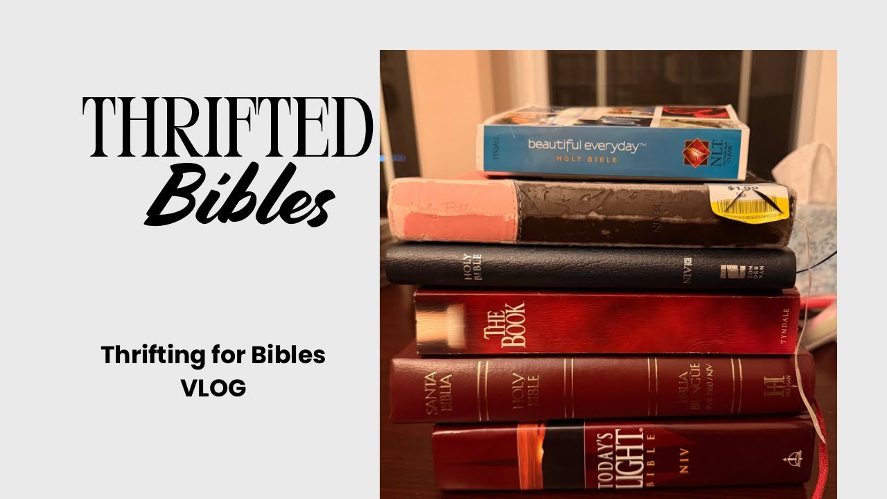 Thrifting for Bibles to give away, and preparing the house for the baby Saturday VLOG 