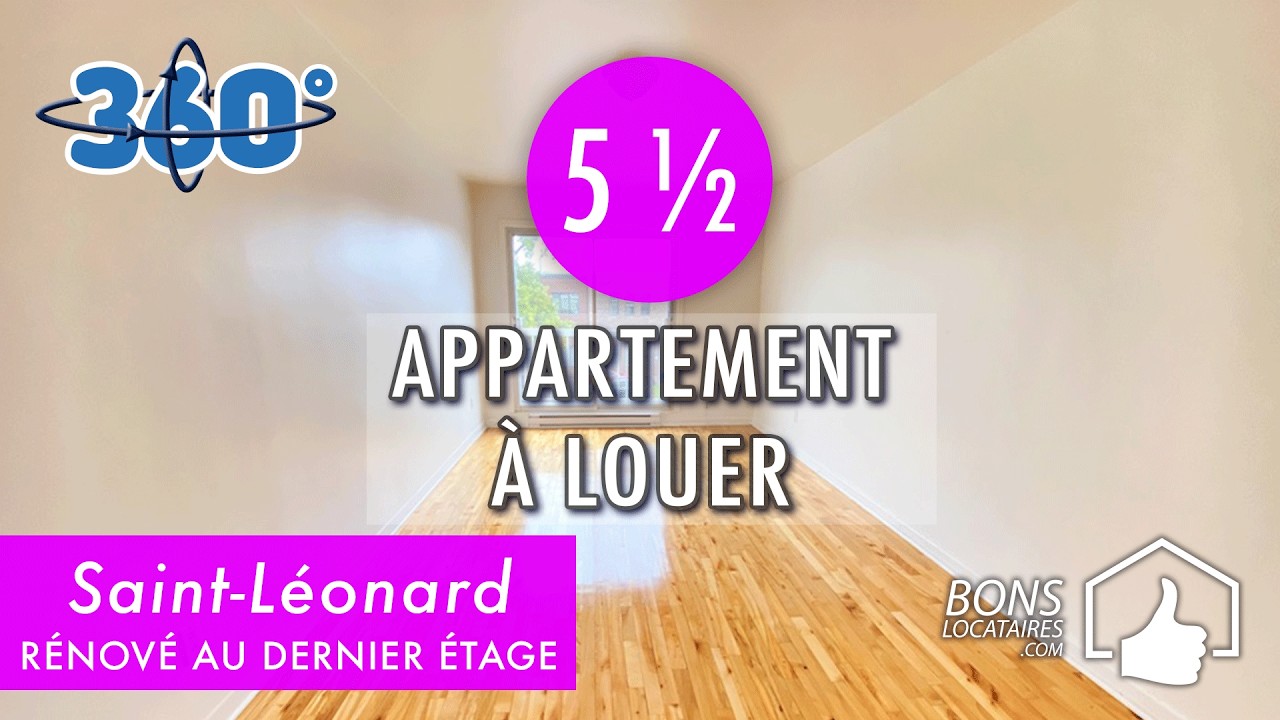 Appartement à louer - Visite virtuelle - Apartment Tour - Saint-Léonard  5 1/2