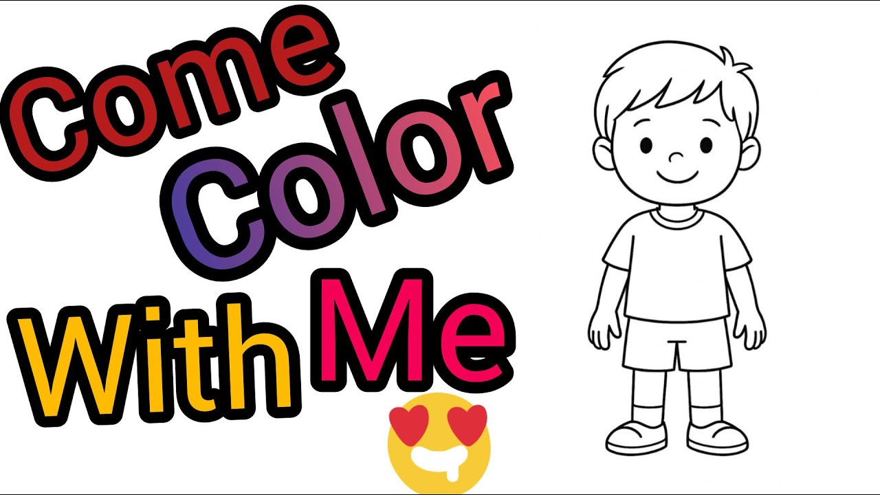 Coloring This Cute Boy #coloring #son #art