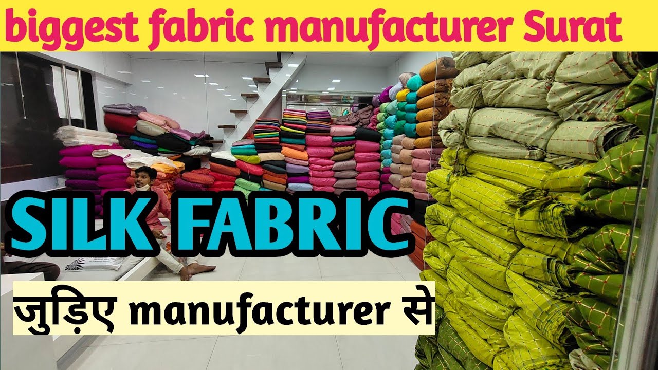 SILK FABRIC MANUFACTURER SURAT/TAFFETA SILK WHOLESALER IN SURAT/BIGGEST FABRIC MANUFACTURER SURAT.