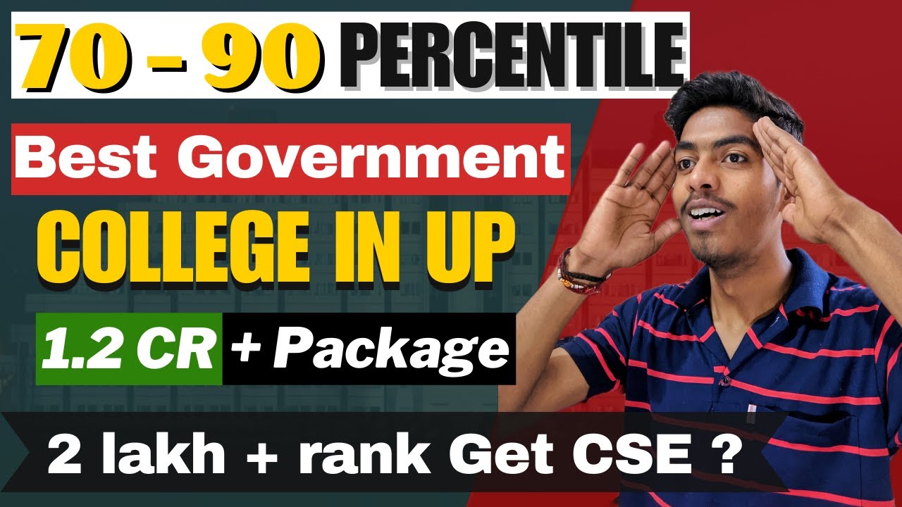 70 - 90 Percentile Best College In Uttar Pradesh 👌 | Best Government College In Uttar Pradesh ✔ #jee