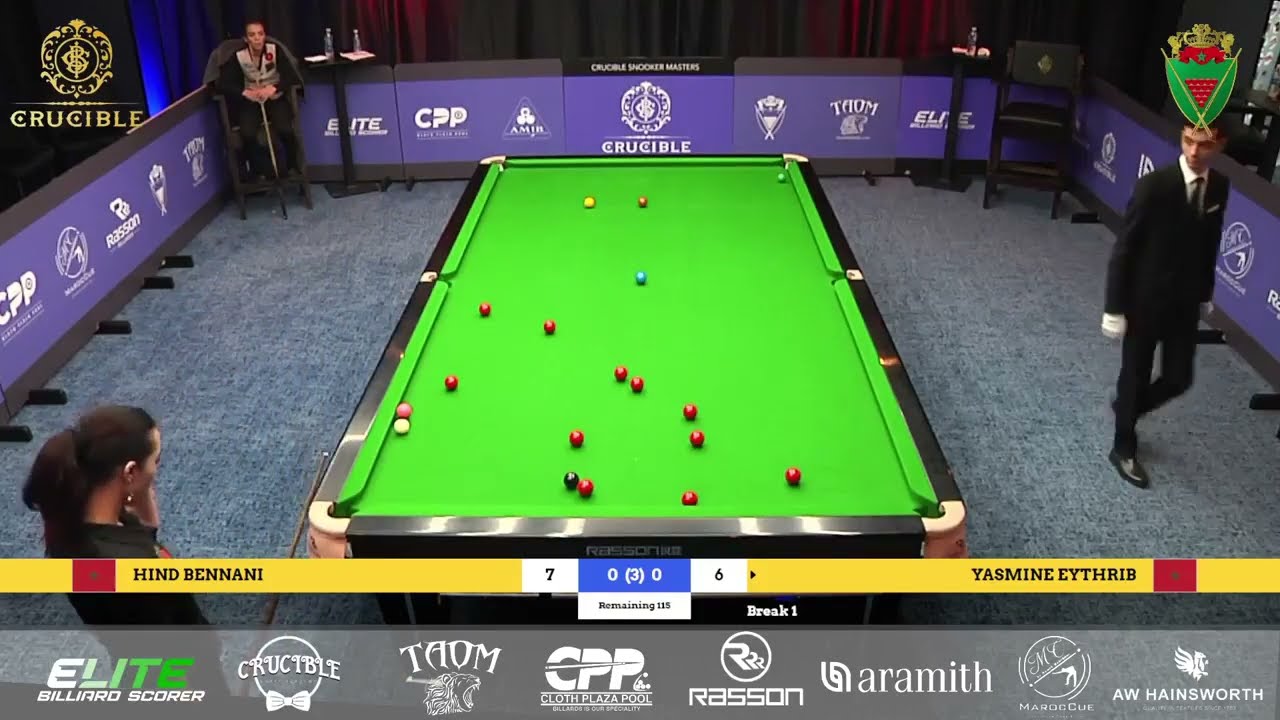 HIND BENNANI VS YASMINE EYTHRIB - SECOND ROUND (SNOOKER BEST OF 3)