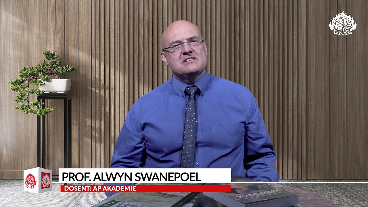 Prof.  Alwyn Swanepoel gesels oor  versterkende verbondsonderrig-materiaal vir die AP kerkverband.
