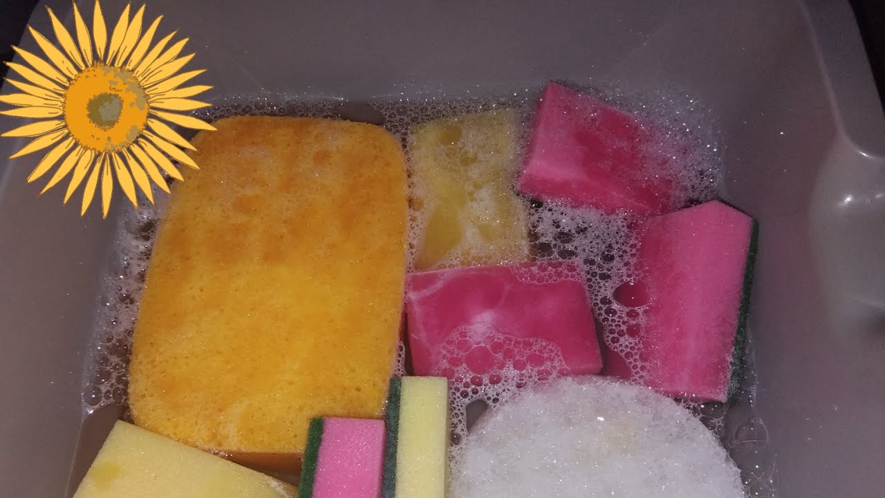 ASMR Soapy Sponges Squeezing and Ripping 💛🩷💕🤍🩵