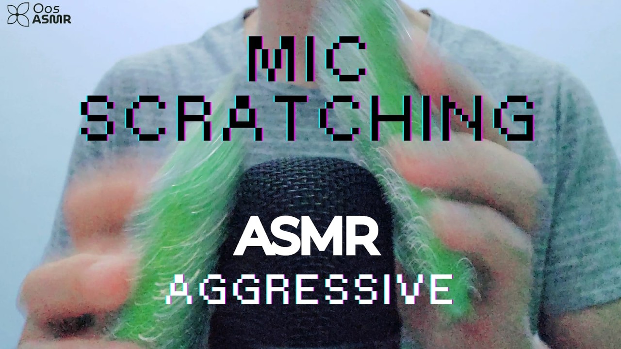 ASMR Heavy Rain Green Wire Brush Sound, Microphone Scratching Sound for Brain Sensation