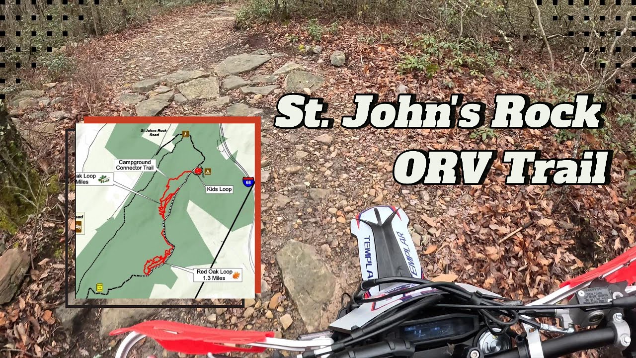 St. John's Rock ORV Trail - First Ride & Impressions! Maryland Dirt Bike Trail
