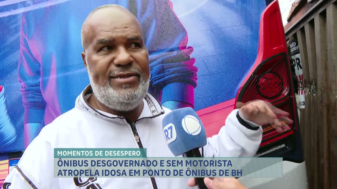Motorista relata falha no freio após coletivo atropelar idosa e bater em muro em BH