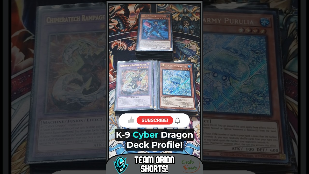 K9 CYBER DRAGON DECK PROFILE!! #yugioh #cyberdragon #GX #k9 #decks #ygoshorts #deckprofile #tcg #ygo