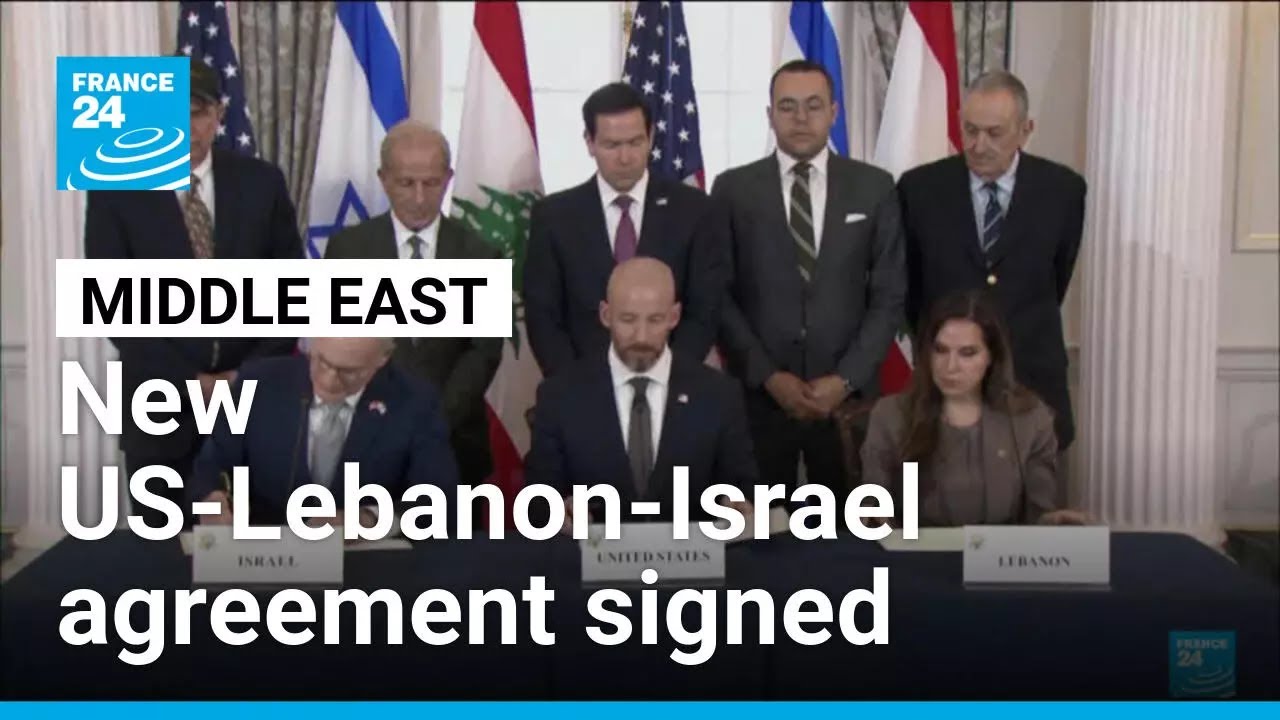 New US-Lebanon-Israel agreement signed &bull; FRANCE 24 English