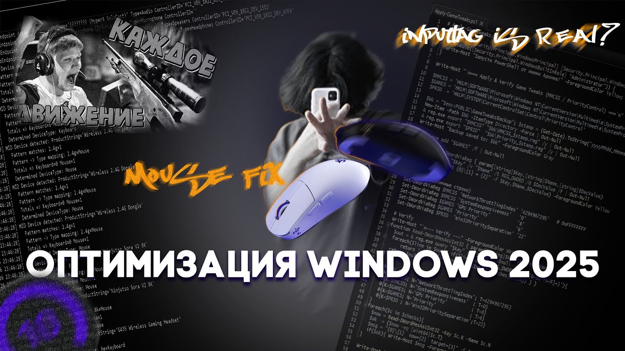 WINDOWS OPTIMIZATION 2025  | Настройки как у PRO игроков (InputLag FIX)