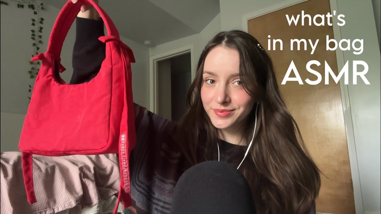 ASMR what’s in my spring/summer bag 👜