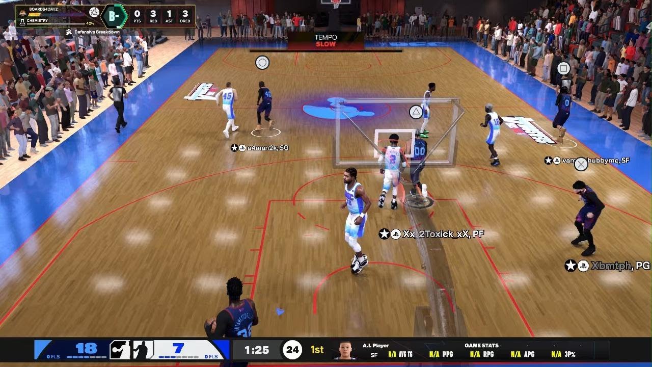 NBA 2K26: 10 PTS 13 REB 7 AST