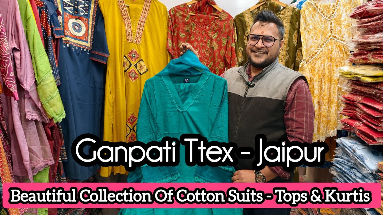 💞 Beautiful Collection Of Regular & Official Cotton Suits - Tops - Kurtis By Ganpati TTex Jaipur💞